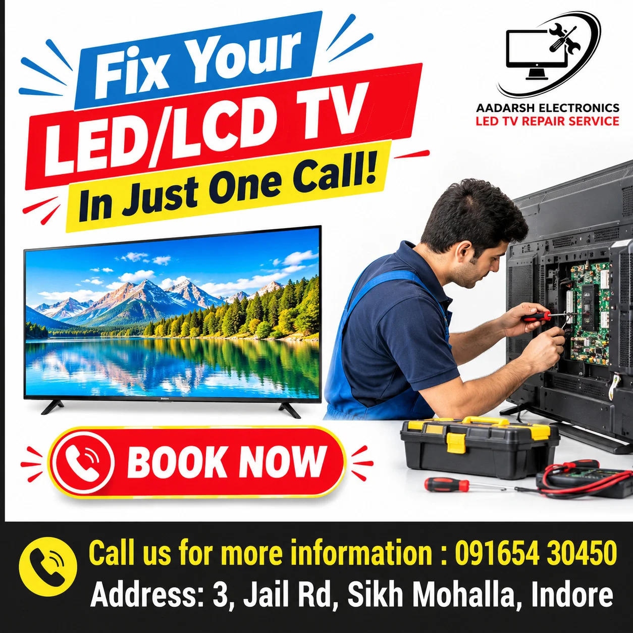 LED TV Repair in Indore: A Useful Guide for LED and LCD TV Owners